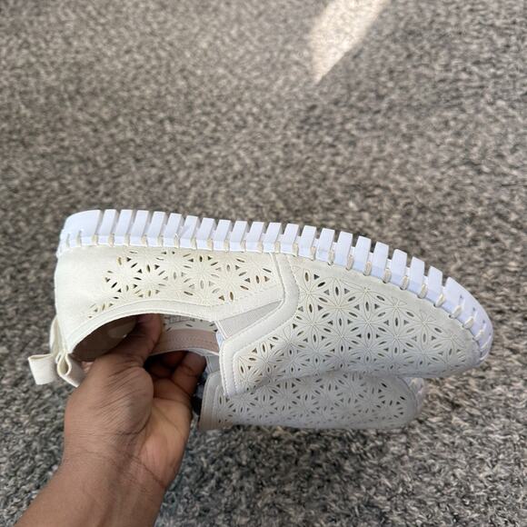 Ilse Jacobsen Tulip Slip on Shoe Loafers Sneakers Ivory Size 44 Comfort - Picture 7 of 8